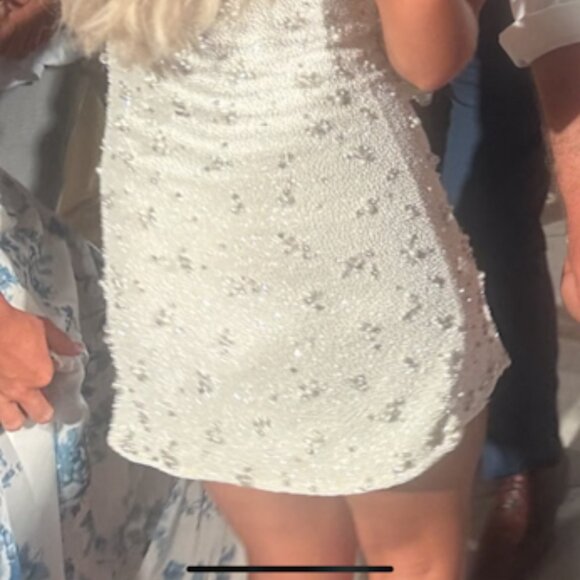 Clio Peppiatt Embellished Stretch-Tulle Mini Dress - Picture 5 of 5